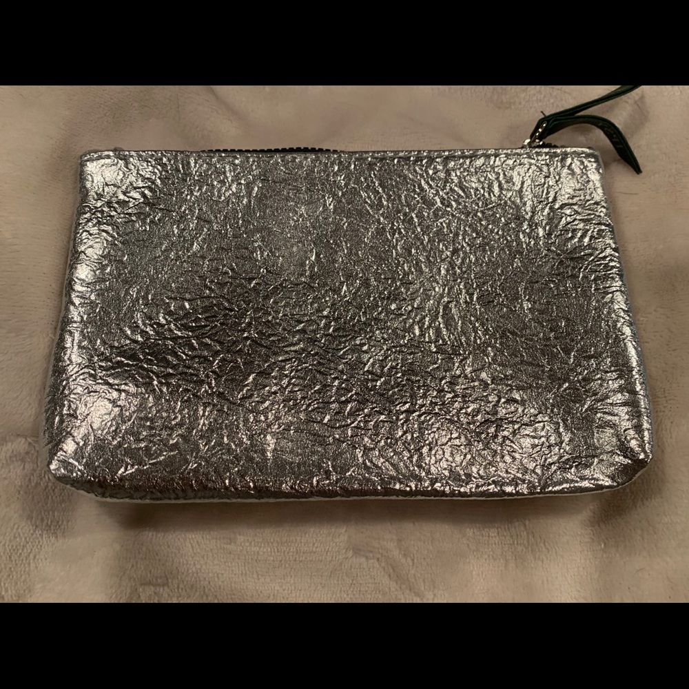 Silver beauty bag